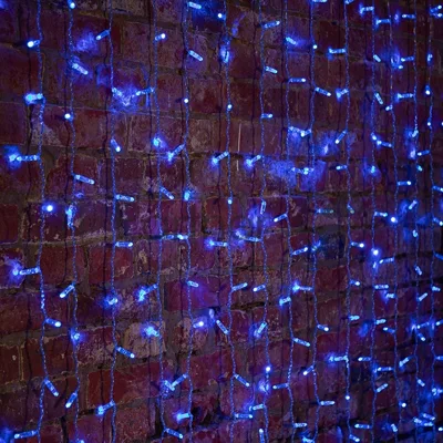 Гирлянда Neon-night "Светодиодный Дождь" 2х3м, постоянное свечение, прозрачный провод, 230 В, диоды синие, 448 LED