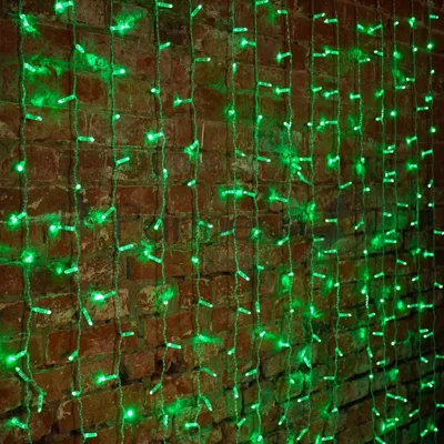 Гирлянда Neon-night "Светодиодный Дождь" 2х1,5м, постоянное свечение, прозрачный провод, 230 В, диоды зеленые, 360 LED