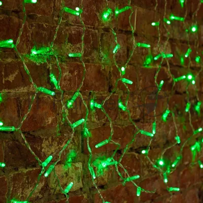 Гирлянда Neon-night "Светодиодный Дождь" 2x0,8м, прозрачный провод, 230 В, диоды Зеленые, 160 LED
