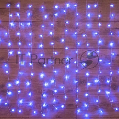 Гирлянда Neon-night "Светодиодный Дождь" 1,5х1м, свечение с динамикой, прозрачный провод, 230 В, диоды синие