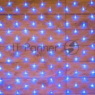 Гирлянда Neon-night "сеть" 1,8х1,5м, прозрачный ПВХ, 180 LED, синий