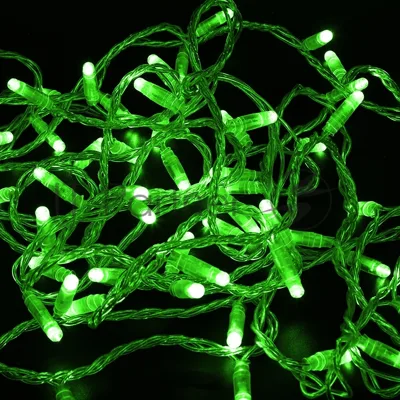 Гирлянда Neon-night Нить 10м, с эффектом мерцания, прозрачный ПВХ, 24В, Зеленый