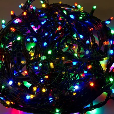 Гирлянда Neon-night "Твинкл Лайт" 20 м, черный каучук, 240 диодов, цвет мультиколор