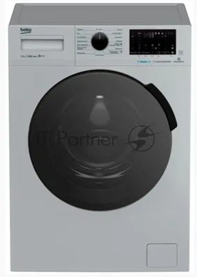Стиральная машина Beko WSPE7H616S cеребристый, загрузка фронтальная 7,5 кг, 1200 об/мин., класс: А