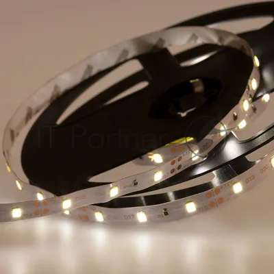 Лента светодиодная открытая, 8 мм, IP23, SMD 2835, 60 LED/m, 12 V, цвет свечения белый