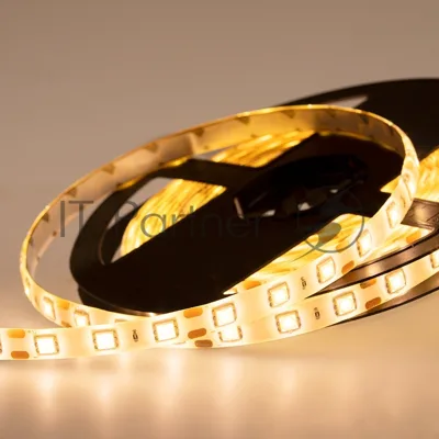 Лента светодиодная силикон, 10 мм, IP65, SMD 5050, 60 LED/m, 12 V, цвет свечения теплый белый