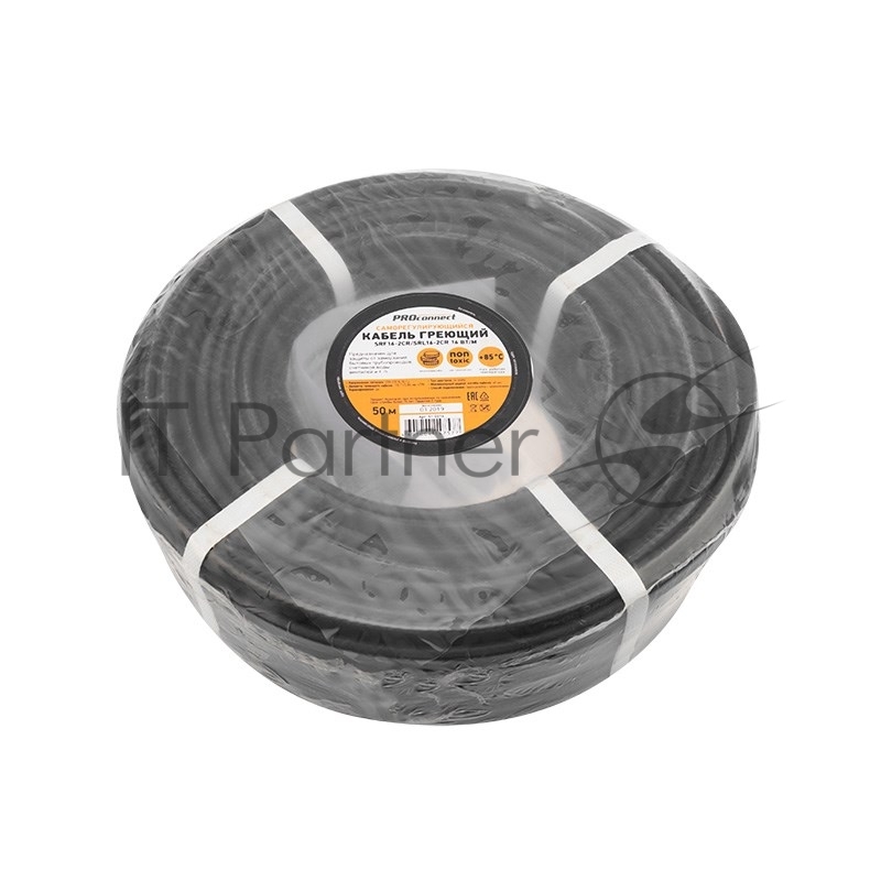 Кабель греющий саморегулирующийся PROconnect экранированный SRF16-2CR/SRL16-2CR (16 Вт/1 м), 50 м