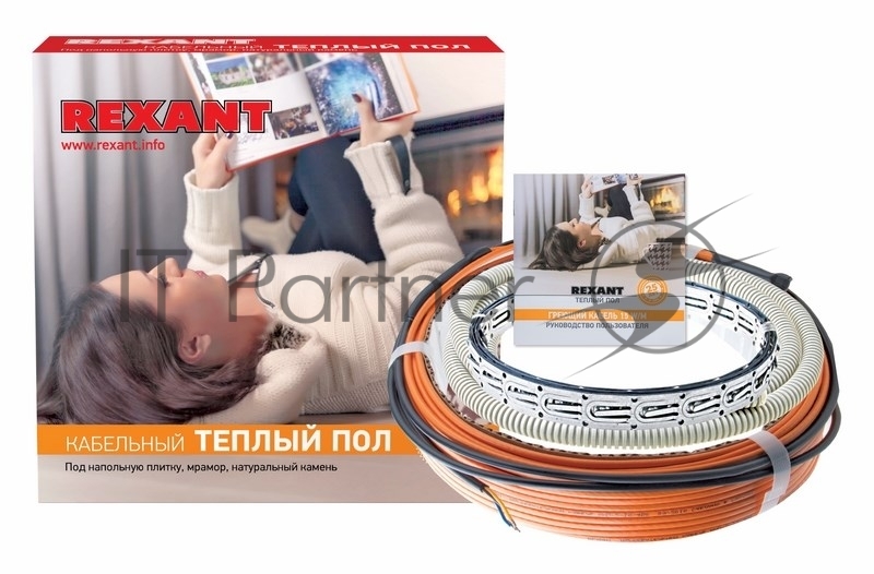 Теплый пол Rexant Standard RND -80-1200 (1200Вт/80м/S обогрева, м2: 7,5-10,0) (двух жильный)