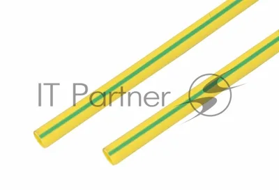 Термоусаживаемая трубка Rexant 15,0/7,5 мм, желто-зеленая, упаковка 50 шт. по 1 м