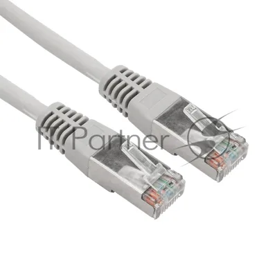Пaтч-корд Rexant  F/UTP, cat. 5e, RJ45-RJ45, экранированный, 24AWG, LSZH, серый, 0,5м