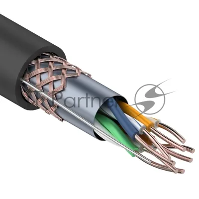 Кабель витая пара Rexant SFTP 4PR 24AWG, cat.5e, наружный (OUTDOOR), бухта 305 м