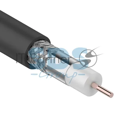 Кабель коаксиальный PROconnect RG-6U, 75 Ом, CCS/Al/Al, 48%, бухта 100 м, черный OUTDOOR