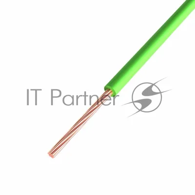 Провод ПГВА Rexant 1х0.50 мм², Cu, зеленый, бухта 500 м