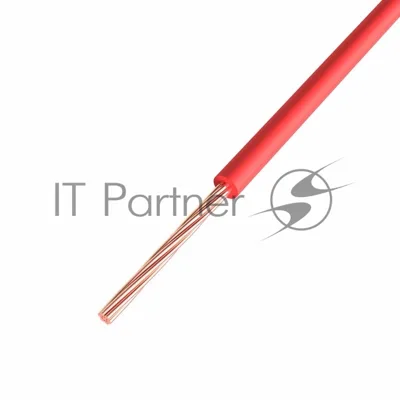 Провод ПГВА Rexant 1х0.75 мм², Cu, красный, бухта 200 м