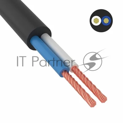 Провод соединительный ПВС 2х1,5 мм² 150 м черный ГОСТ 7399-97