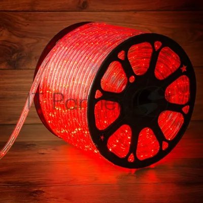 Дюралайт LED, постоянное свечение (2W) - красный, 36 LED/м, бухта 100м Neon-Night