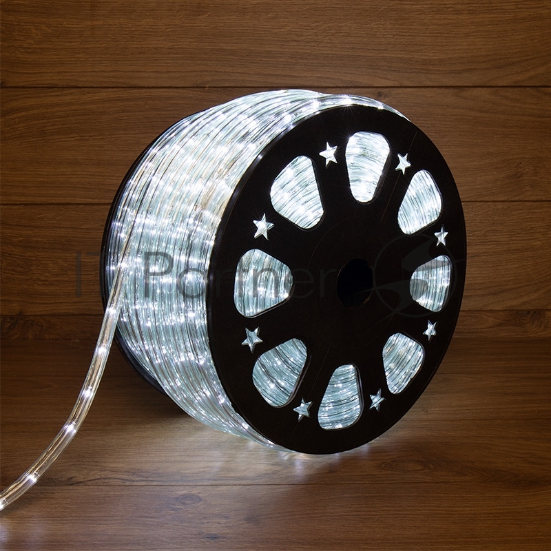 Дюралайт Neon-night LED, свечение с динамикой (3W) - белый Эконом 24 LED/м, бухта 100м