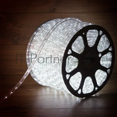Дюралайт Neon-night LED, эффект мерцания (2W) - белый, 36 LED/м, бухта 100м