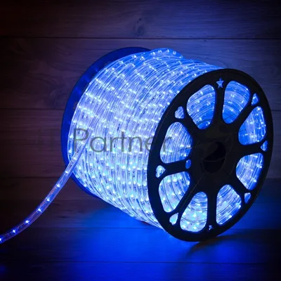 Дюралайт Neon-night LED, эффект мерцания (2W) - синий, 36 LED/м, бухта 100м