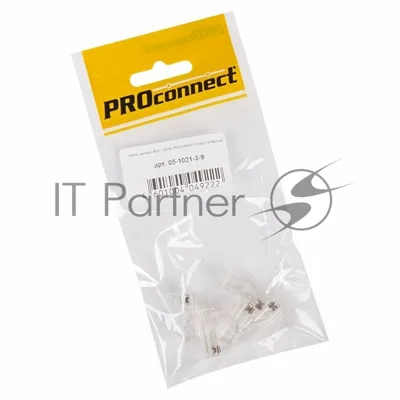 Разъем PROconnect RJ-45(8P8C) под витую пару, UTP, cat.5e (15 µ"/15 микродюймов), пакет, 5шт.