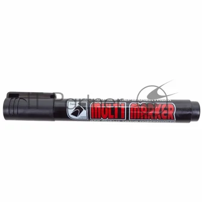 Маркер перманентный Crown "Multi Marker Chisel" 5 мм, черный, скошенный
