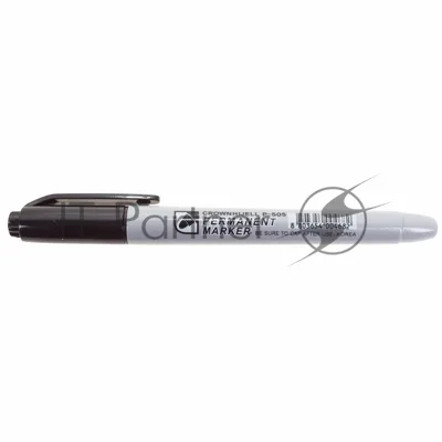 Маркер перманентный Crown "Multi Marker Slim" 2 мм, черный, пулевидный