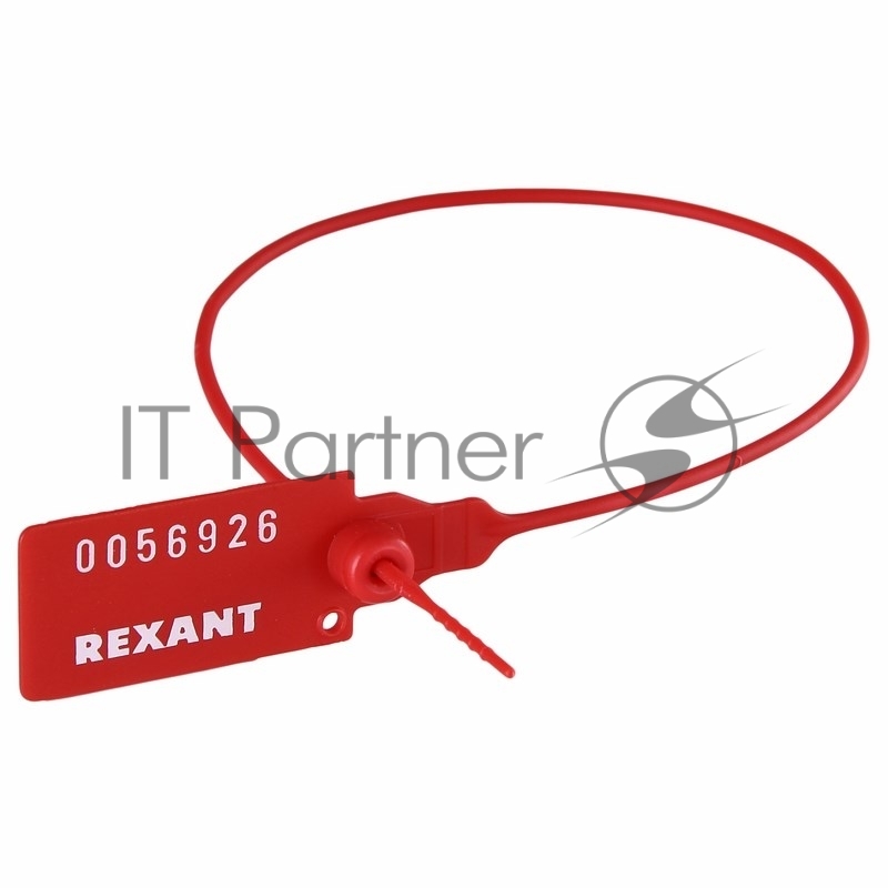 Пломба пластиковая номерная Rexant 320 мм красная