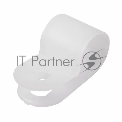 Кабельная скоба под винт Rexant 9 мм, белая, упаковка 50 шт.