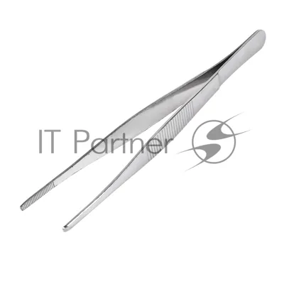 Пинцет прямой Rexant рифленый 160 мм (блистер)