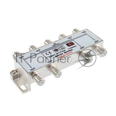 Делитель ТВ Rexant х 8 + 9 шт. F "BOX" 5-1000 МГц "Silver"