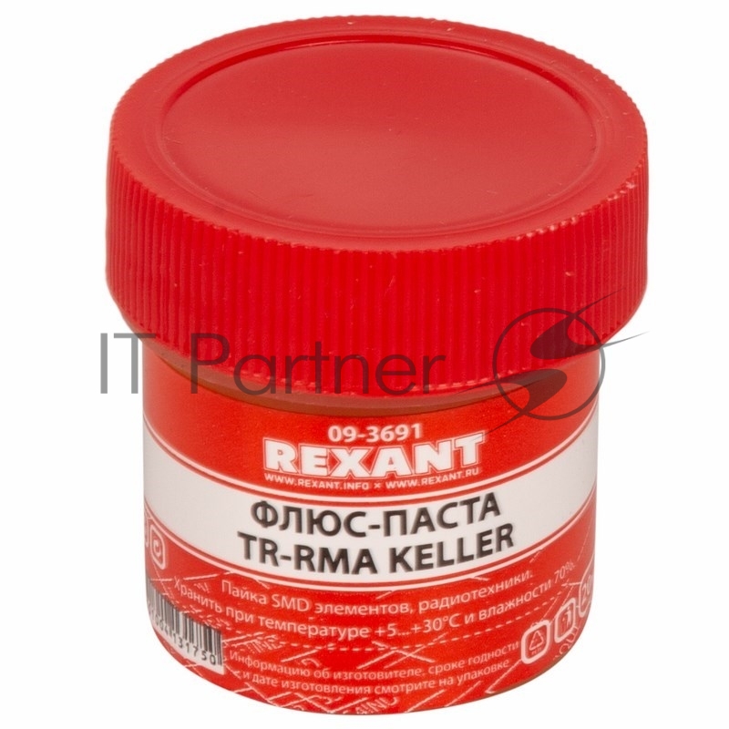 Флюс для пайки Rexant, паста TR-RMA KELLER, 20 мл, банка