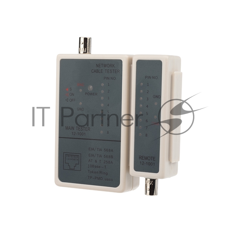 Тестер кабеля Rexant RJ-45 + BNC 5248