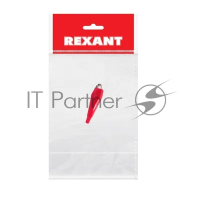 Зажим "крокодил" Rexant 5 А 56 мм в изоляторе