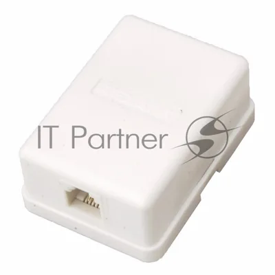 Рoзетка телефонная внешняя PROconnect, 1 порт RJ-11(6P-2C), категория 3, (50 шт/уп)