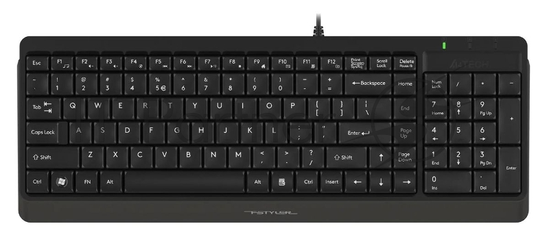 Клавиатура проводная A4Tech Fstyler FK15, USB, черный