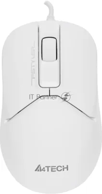 Мышь проводная A4Tech Fstyler FM12S белый, 1000 dpi, USB Type-A, кнопки - 3