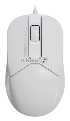 Мышь проводная A4Tech Fstyler FM12 белый, 1200 dpi, USB, кнопки - 3