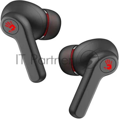 Наушники TWS A4Tech Bloody M30 черный/красный, внутриканальные, Bluetooth, до 22 ч