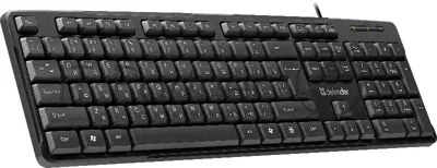 Клавиатура проводная Defender Next HB-440 RU, USB, черный