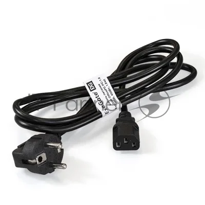 Кабель питания ExeGate EX287264RUS PC-1,8 OfficePC 450W (Евровилка Schuko ->С13) черный, 1.8м