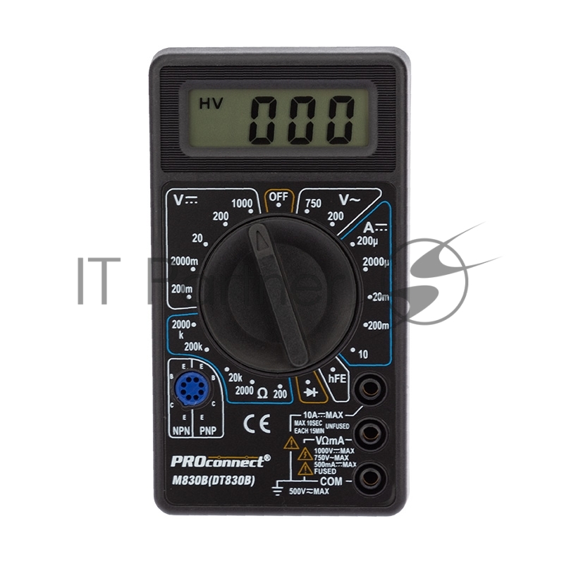 Портативный мультиметр PROconnect M830B (DT830B)