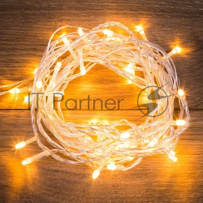 Гирлянда "Твинкл Лайт" 4 м, прозрачный ПВХ, 25 LED, теплый белый