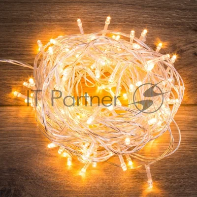 Гирлянда Neon-night "Твинкл Лайт" 15 м, прозрачный ПВХ, 120 LED, теплый белый