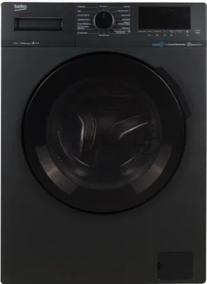 Стиральная машина Beko WSPE7H616A темно-серый, загрузка фронтальная 7,5 кг, 1200 об/мин., класс: А