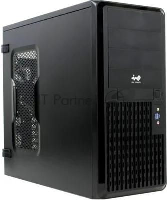 Компьютерный корпус Midi Tower InWin PE689 Black USB 3.0*2+A(HD)+fron fan 120мм*1+rear fan 120мм*1+ 2*2SATA+1*1SATA+Intrusion Switch/holes for SL20” ATX RACKMOUNT*(без блока питания)