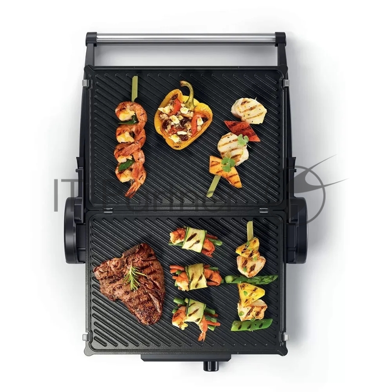 Электрогриль Bosch TCG4104 2000Вт серебристый