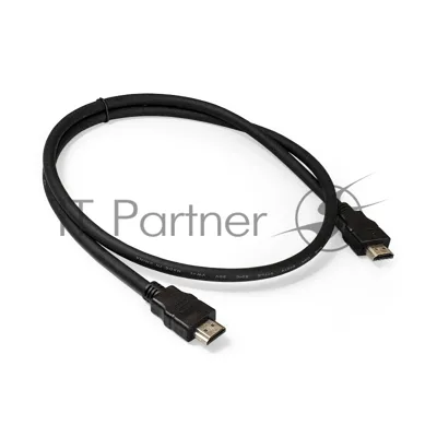 Кабель HDMI Exegate EX287729RUS EX-CC-HDMI2-1.0 (19M/19M, v2.0, 1м, 4K UHD, Ethernet, позолоченные контакты)