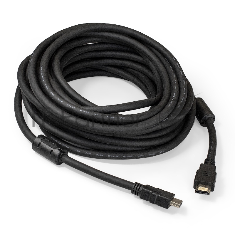 Кабель HDMI Exegate EX287726RUS EX-CC-HDMI2-10.0F (19M/19M, v2.0, 10м, 4K UHD, Ethernet, ферритовые кольца, позолоченные контакты)