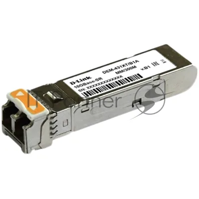 Трансивер D-Link 431XT/B1A, SFP+ Transceiver with 1 10GBase-SR port.Up to 300m, multi-mode Fiber, Duplex LC connector, Transmitting and Receiving wavelength: 850nm, 3.3V power