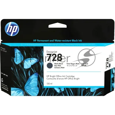Картридж струйный Cartridge HP 728 для DJ Т730/Т830, черный матовый (130мл)